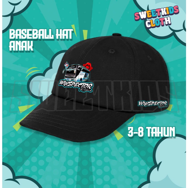 Topi Anak Bus Mania Bus Winspector Reborn / Topi Baseball Anak Bus Basuri Winspector Reborn Busmania