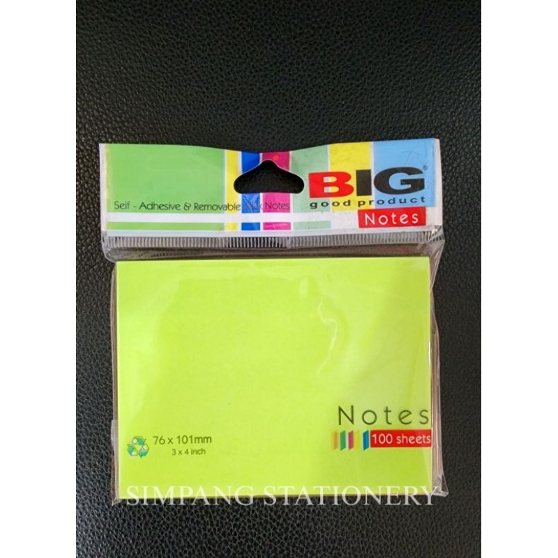 

Big Notes Warna Warni 76x101mm