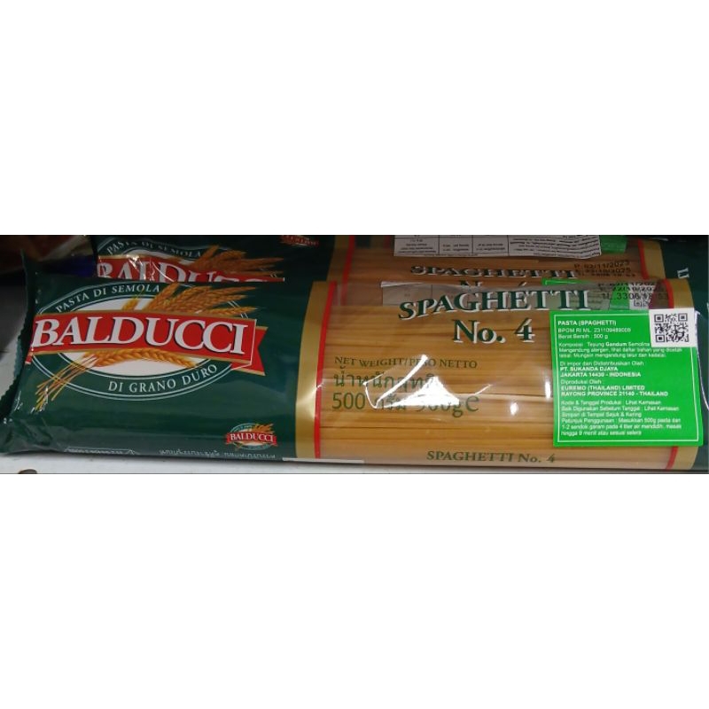 

Pasta BALDUCCI Spaghetti No.4 500g - HK, HM, LM