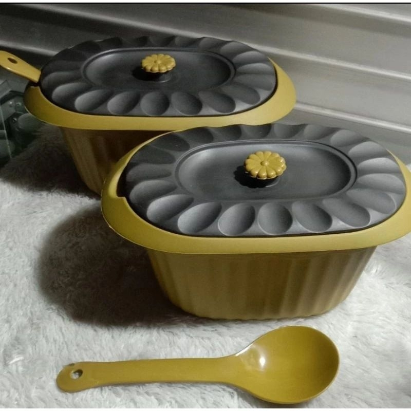 Basi Prasmanan Oscar Oval+Sendok Basi Prasmanan Gold SUSAN 6PCS OK