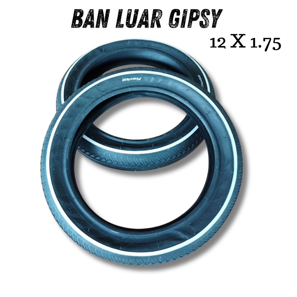 Ban Luar gipsy 12 x 1.75 non folding pushbike balance bike