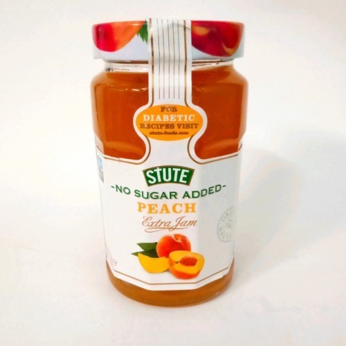 

STUTE PEACH Diabetic Jam 430gr/ No Sugar/ Selai Peach/ Selai Diet Keto