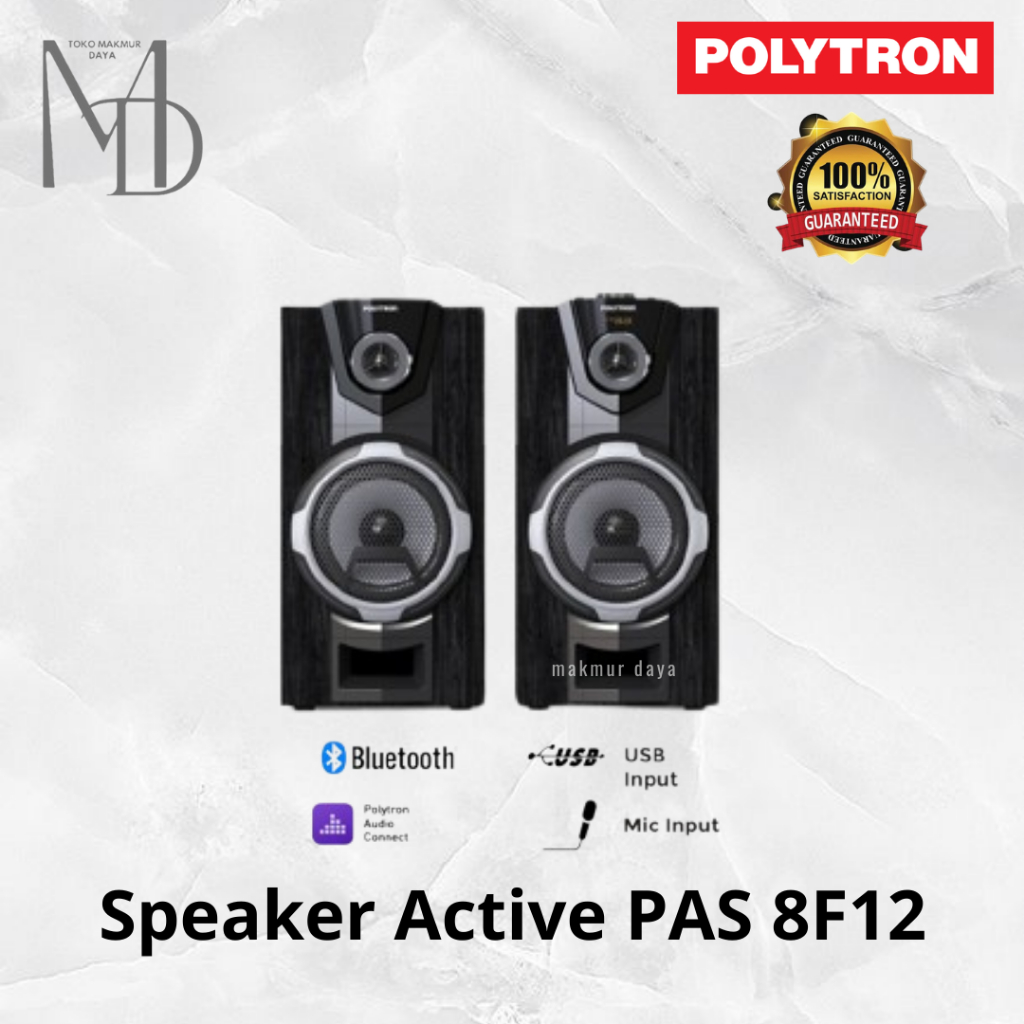 Polytron Speaker Active PAS 8F12 / PAS8F12 / PAS-8F12 Bluetooth ORIGINAL