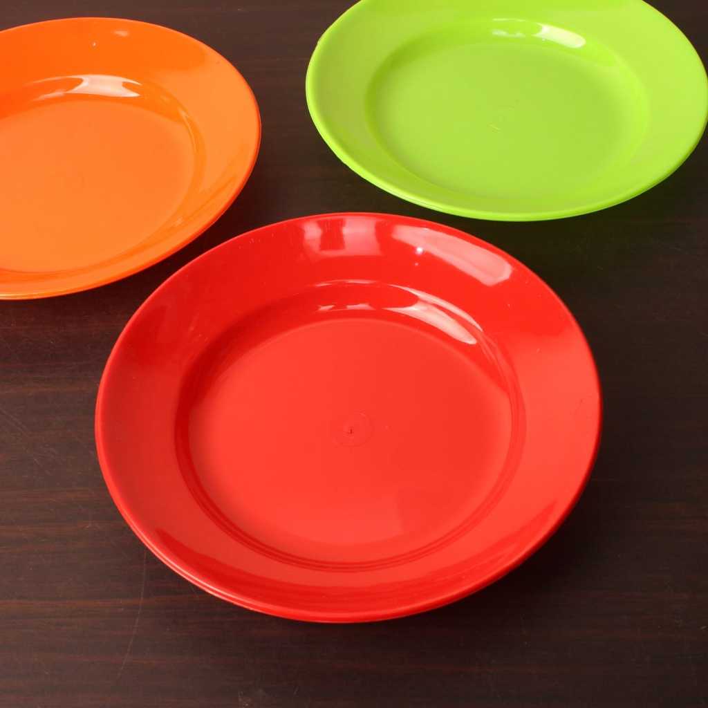 LORENZA» PIRING MAKAN PLASTIK/PIRING PLASTIK SEMI MELAMIN TEBAL