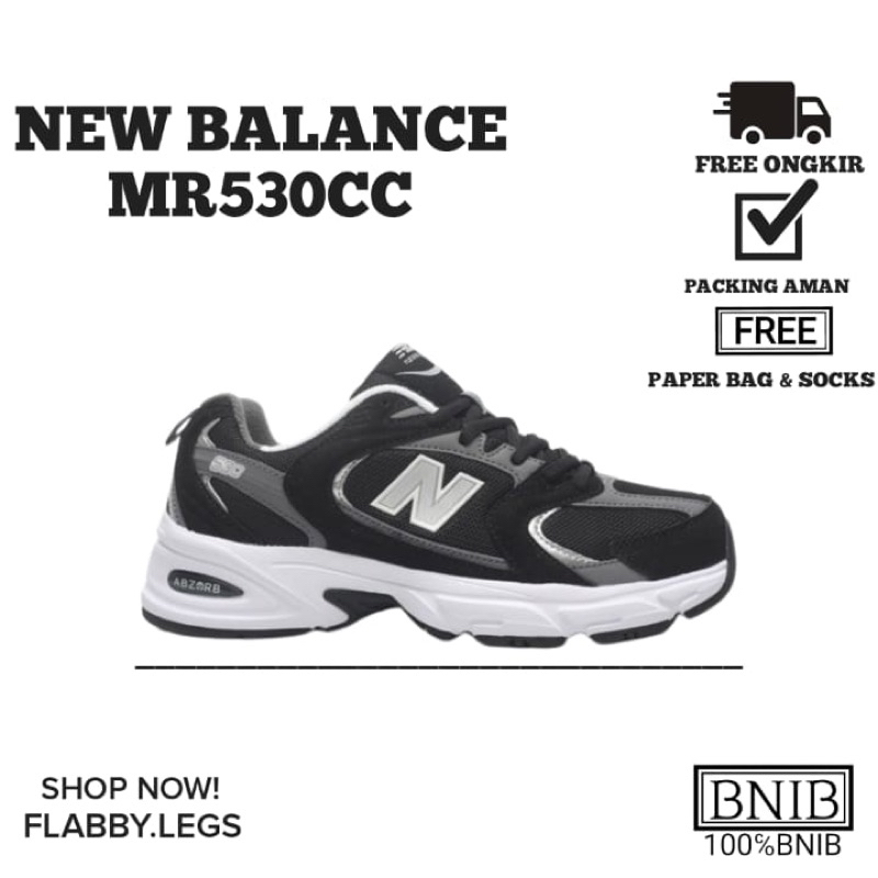 (FLABBY) Sepatu New Balance MR530CC Black Magnet Sku “MR530CC” 100% BNIB