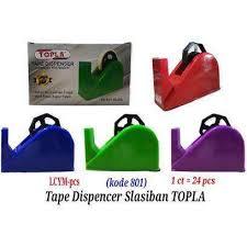 Tape Dispenser Alat Potong Isolasi 1 inch Tempat Solatip Duduk Besar