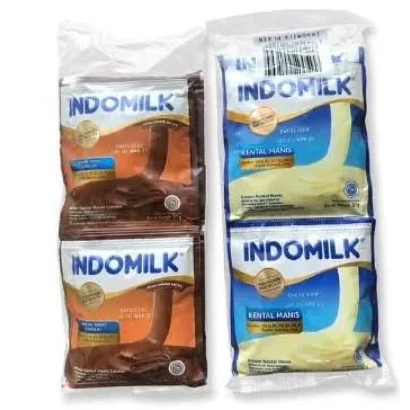 

Susu Kental Manis Indomilk 1renceng 6sachet