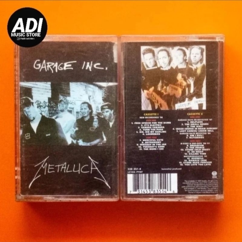 USED Metallica - Garage Inc (Kaset Tape Pita)