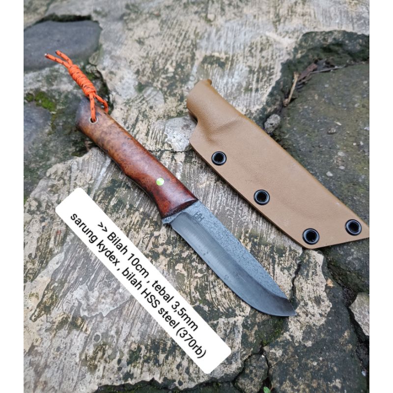 Alat pisau camping survival Fulltang kydex sheath heavy duty