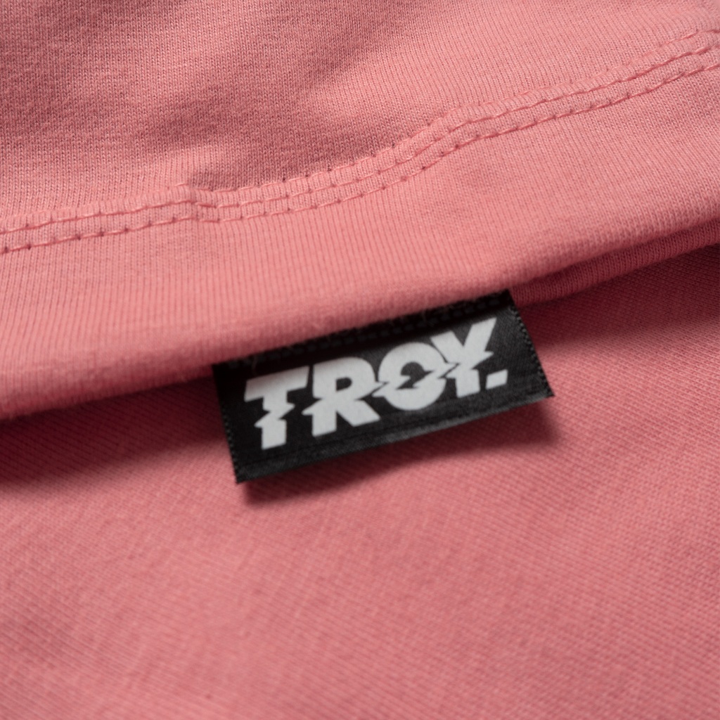 Troy Company Boxy Pocket Oversize Tshirt Dusty Peach Basic - Kaos Boxy Pocket Oversize Polos BKD 2613
