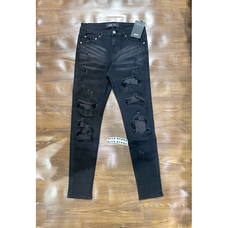 jeans uprise black azul