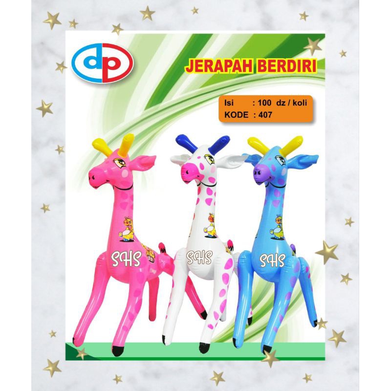 TIUPAN JERAPAH BERDIRI MAINAN ANAK TIUP/MAINAN BALON TIUP