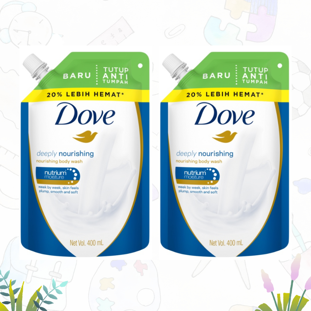 Dove Sabun Mandi Cair Deeply Nourishing Refil 400 ml (pcs)