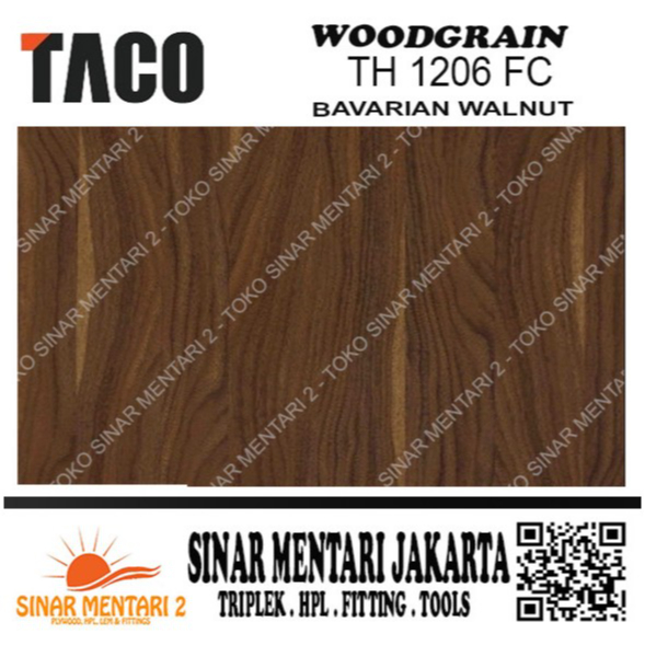 TACO HPL WOODGRAIN TH 1206 FC BAVARIAN WALNUT