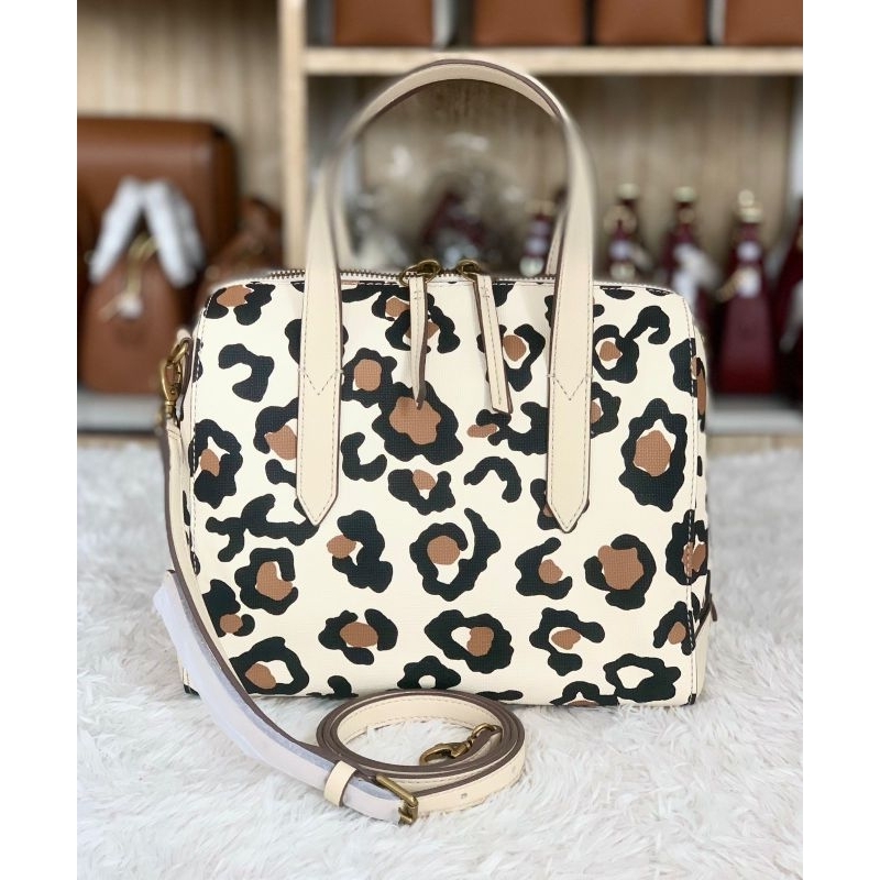 tasfossil Sydney Mini Satchel leopard khaki