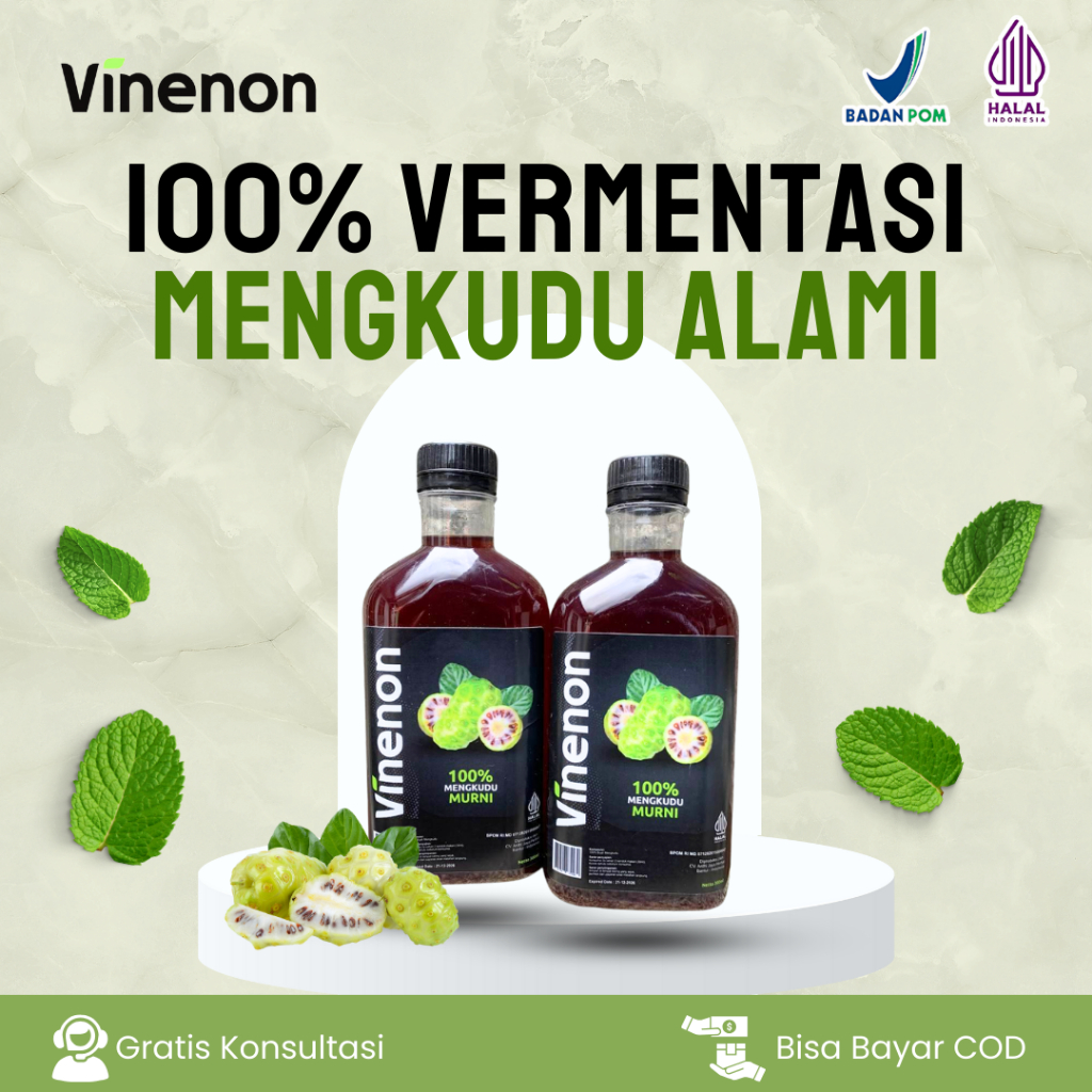 

Vinenon Cuka Mengkudu | Menghancurkan Batu Ginjal | Melancarkan Purin | Mengobati Asam Urat | COD