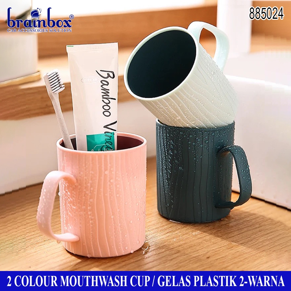 Gelas Plastik Dua Warna Mouthwash Cup