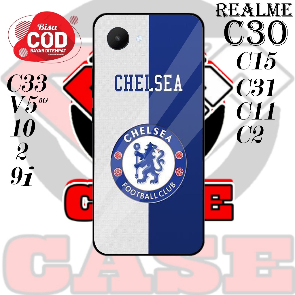 DKC MOTIF CHELSEA HARDCASE  REALME C30 /  C31 / C33 / C15 / C11 / C2 / REALME 2 / REALME 10 / V5 (5G