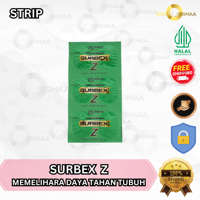 SURBEX Z 30 Tablet / Vitamin D-VIitamin Tulang-Daya Tahan Tubuh
