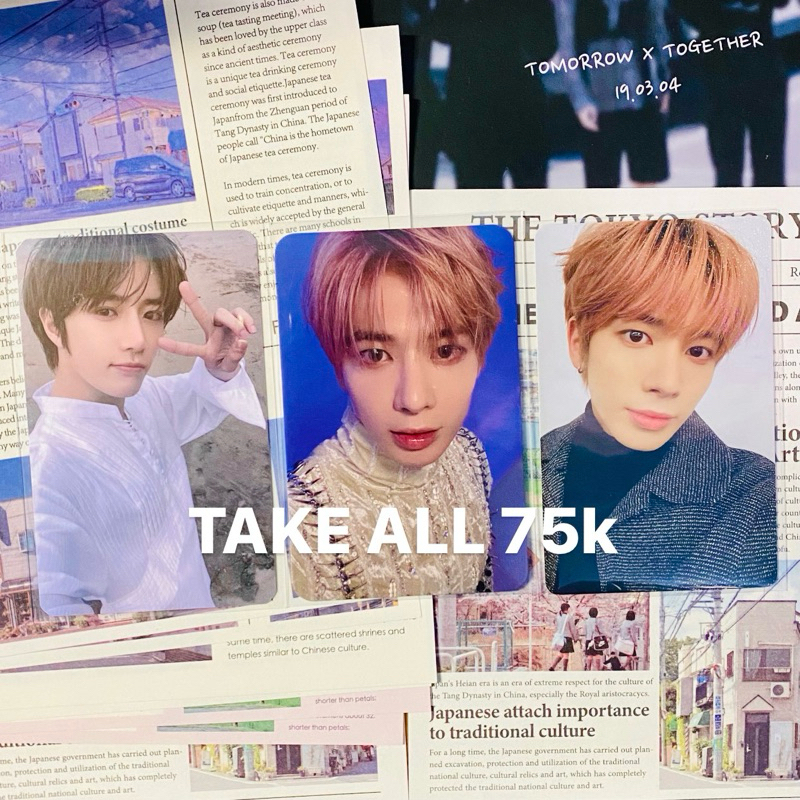 [READY STOCK - QUITTING SALE] OFFICIAL PHOTOCARD  TXT PHOTOCARD SOOBIN YEONJUN BEOMGYU TAEHYUN HUENI