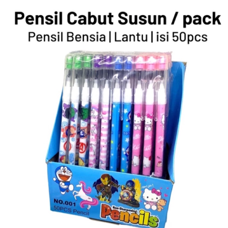 

pensil bensia isi ulang motif boneka harga per box isi 5pcs cuma KODE Y2I6