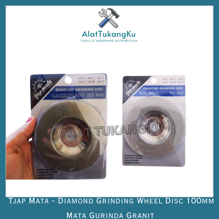 Tjap Mata - Diamond Grinding Wheel 100mm x 16mm Mata Gerinda Potong Poles Bevel Kaca Granit Keramik 