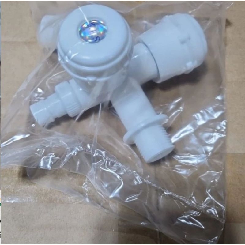 Kran cabang PVC WFS / Kran Cabang Plastik / Kran Shower Double PVC