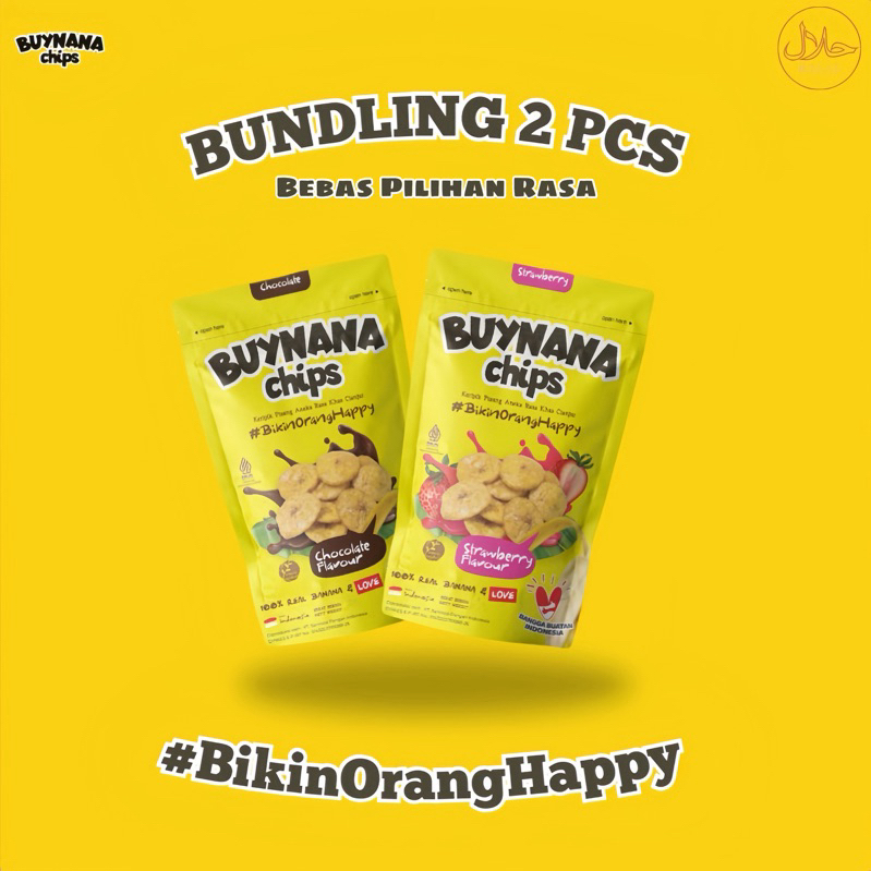 

Buynana Chips [PAKET BUNDLING 2 PCS] Keripik Pisang