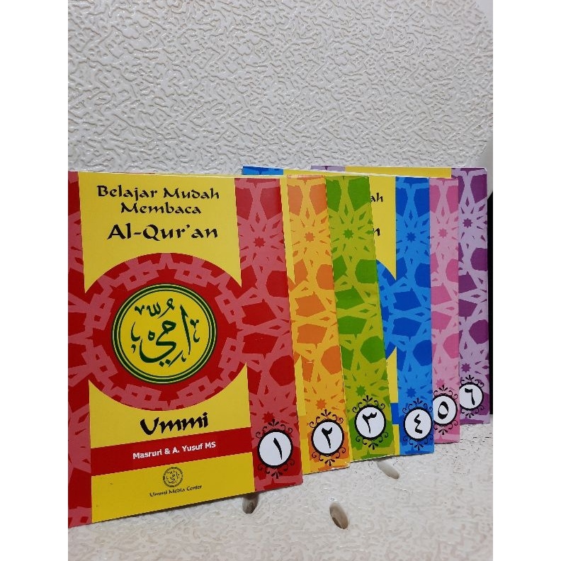 

1 paket alQuran belajar buku metode ummi jilid 1sampai6 ORI KODE X2A5