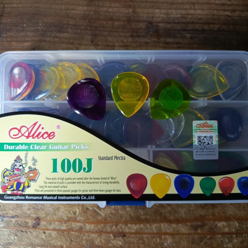 Pick Gitar Tebal Alice Original Size 3mm 2mm 1mm