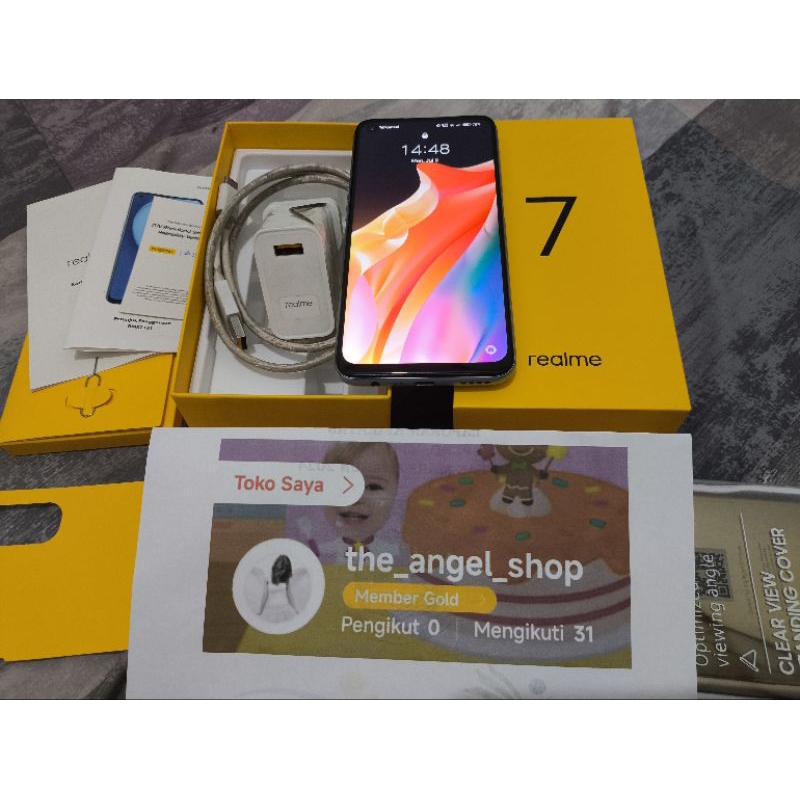 HP REALME 7 Ram 8 GB Rom 128 GB REALME 7 Ex Garansi Resmi Mulus Fullset Seken Second TERMURAH ✅