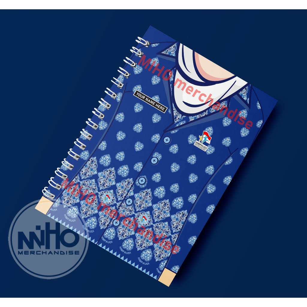 

NOTEBOOK BUKU SERAGAM HIMPAUDI/ Kertas HVS / Hardcover / 60 lembar / Bergaris
