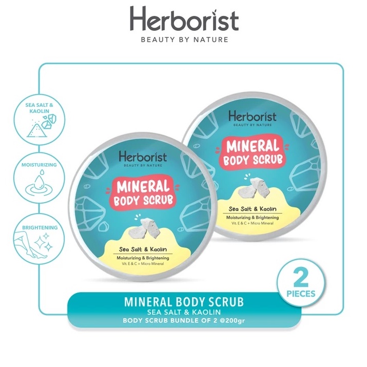 Herborist Mineral Body Scrub Kaolin  2gr x 2 p L7Y3