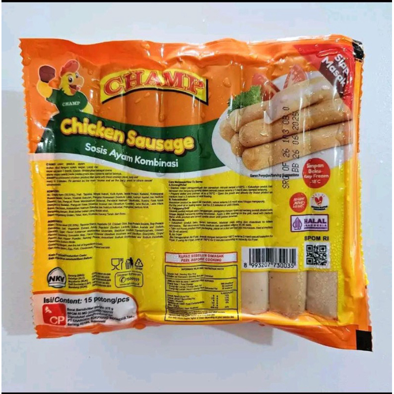 

CHAMP sosis ayam 375gr 15s