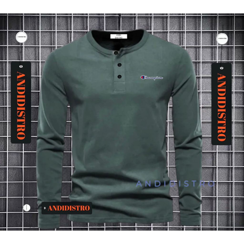 ANDI_STOR KAOS KANCING 3 DEPAN LENGAN PANJANG PRIA TERLARIS/KAOS KANCING 3 LENGAN PANJANG