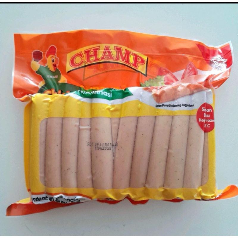 

CHAMP sosis ayam 1kg 40pcs