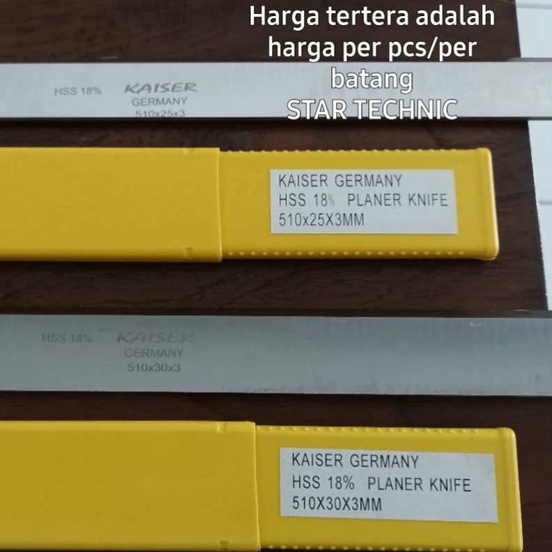 

KODE L2Z3 51cm HSS PLANER KNIFE KAISERPisau untuk serut kayuWood working tools