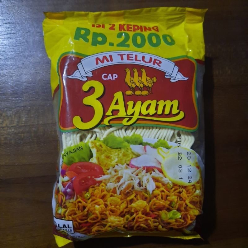 

Indofood Cap 3 Ayam Mie Kuning Mie Telor 110 Gram Harga per 5 Bungkus - ED 2025