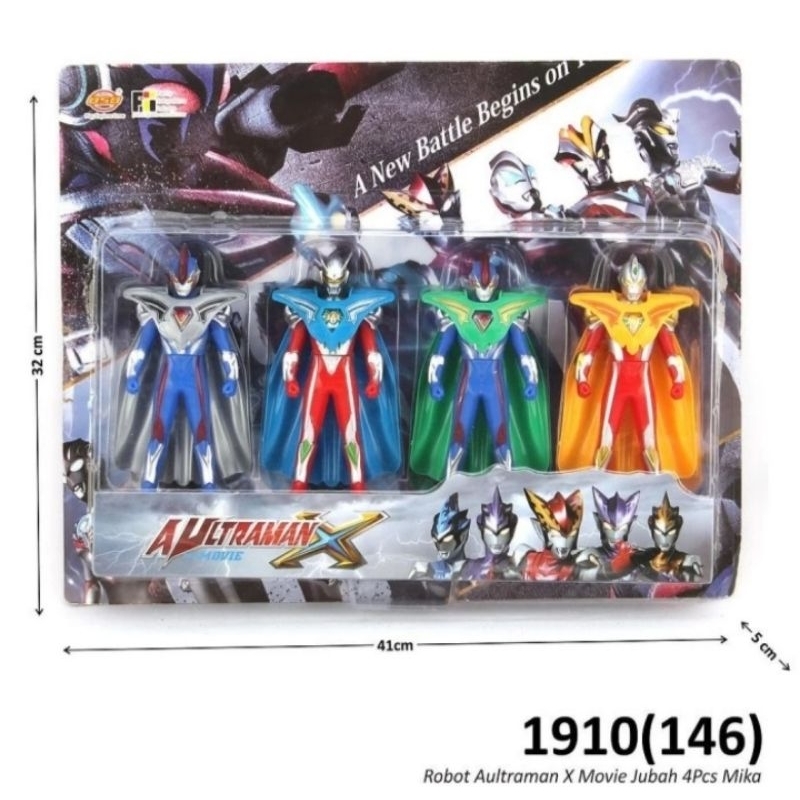 mainan ultraman x ultraman universe ultraman dx hero mighty giant super hero set figure Ultramen