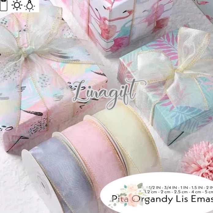 

Tawaran Rol 2 Yard PITA ORGANDI LIST EMAS 15 IN 4 CM ORGANDY LIS EMAS 1 12 INCH ORGANZA GOLD LIST HIASAN KADO PARCEL HAMPERS SILK CHIFFON TRANSPARANT RIBBON