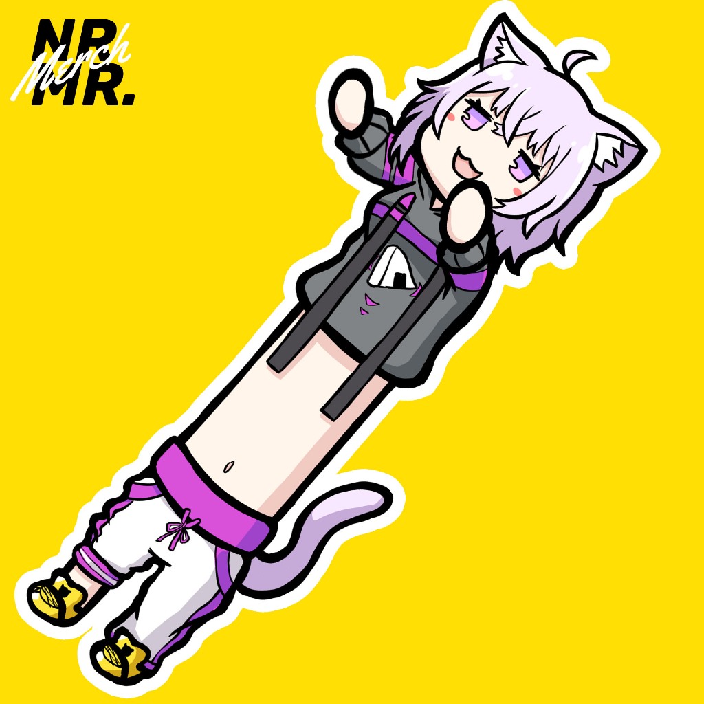 

Stiker Longkayu Nekomata Okayu Hololive Gamers