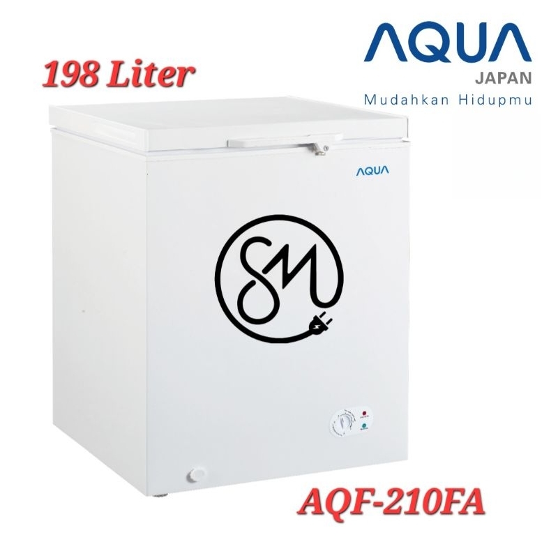 Chest Freezer AQUA AQF-210FA 198 Liter AQF210FA Freezer Box AQF 210 FA