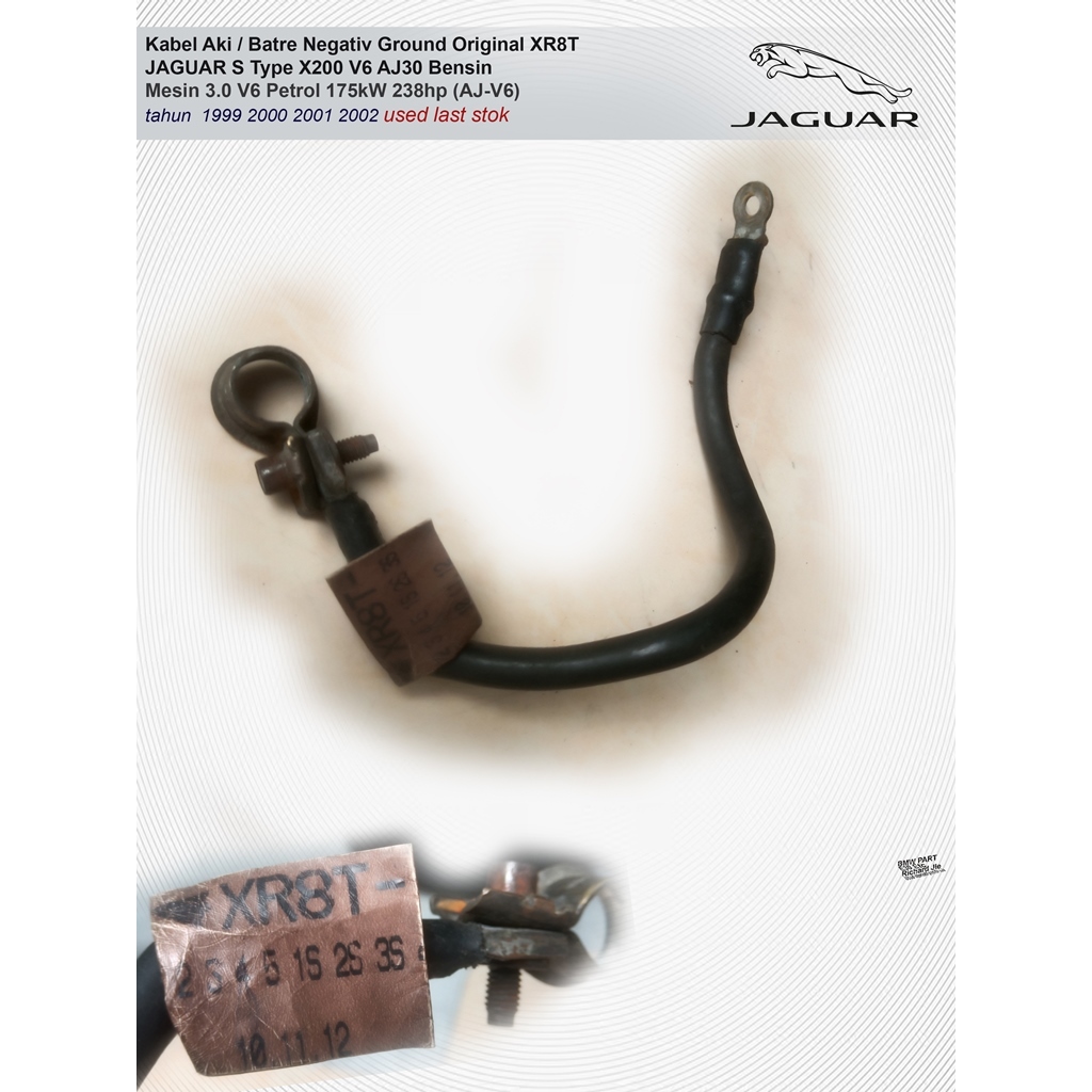 Kabel Aki Batre Negativ Ground JAGUAR S Type X200 Ori XR8T