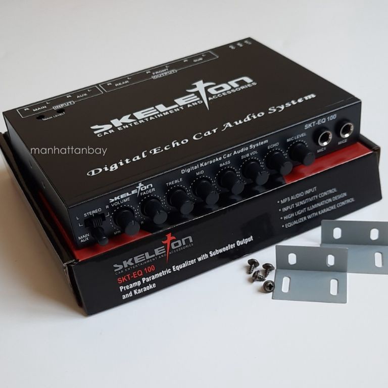KODE G7V5 Preamp Parametric Equalizer dengan Subwoofer Output Dan Karaoke