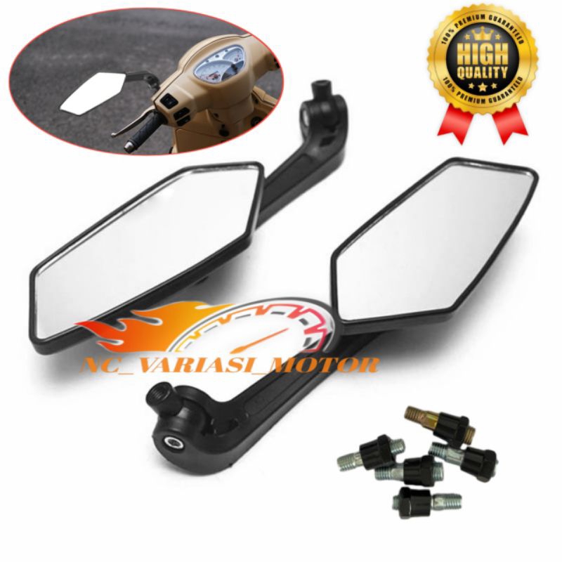 spion koso kaca bening/spion honda model koso universal