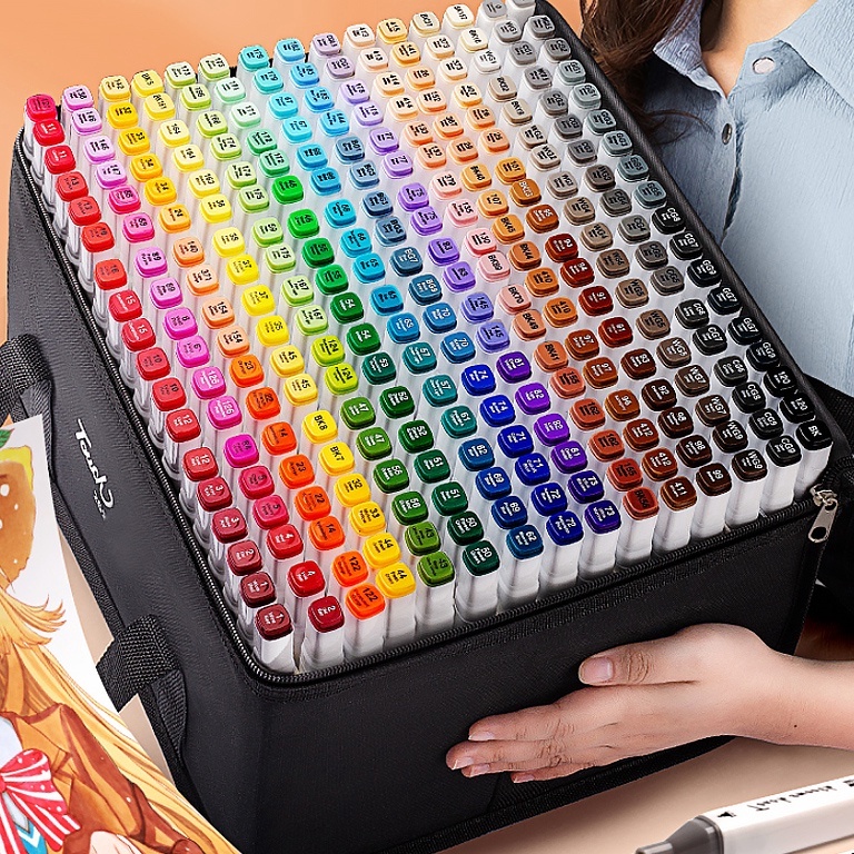 

KODE E4J3 TouchFive 24364868 Warna Sketsa Spidol Umum General Marker Set Animation Markers Twin Market tas spidol