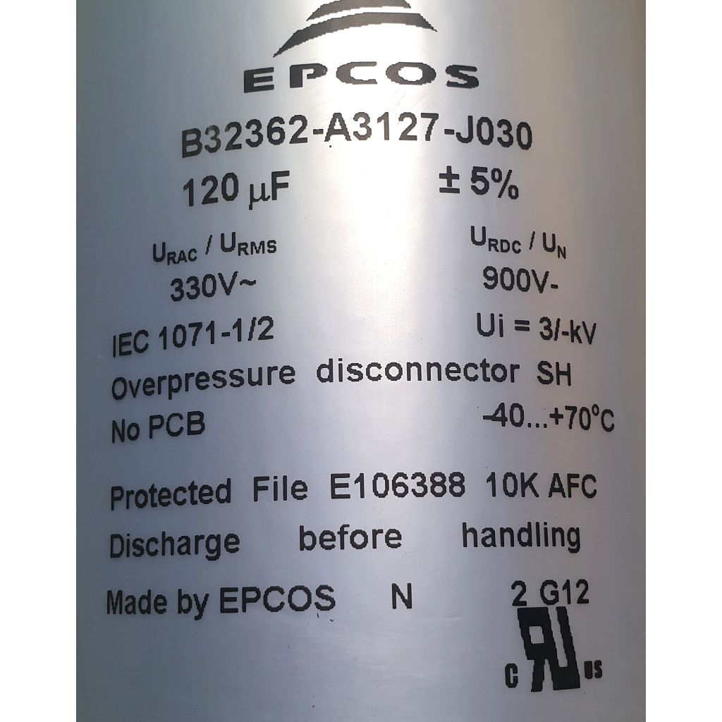 Epcos B32362-A3127-J030 Power Capacitor