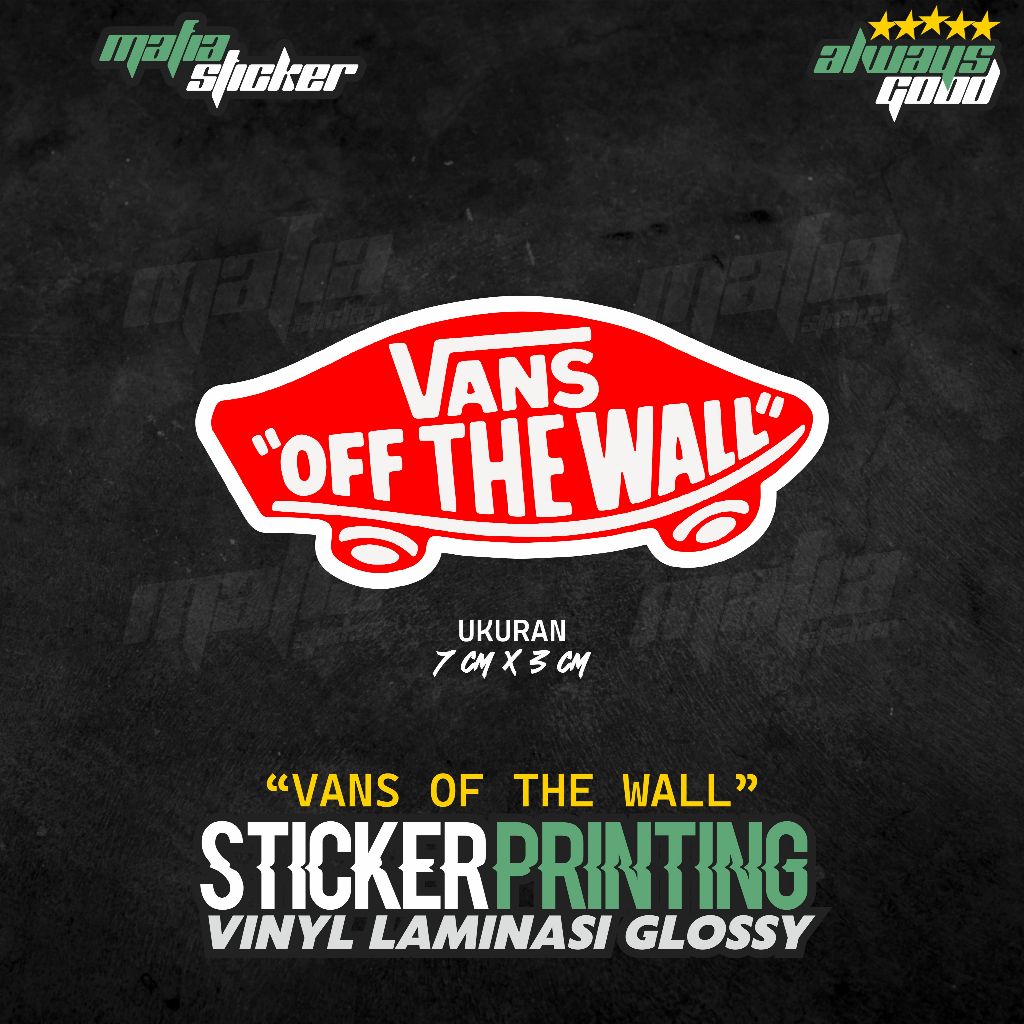 

STICKER/STIKER PRINT CUT VANS | STICKER HELM MOTOR LAPTOP CASING HP TUMBLR