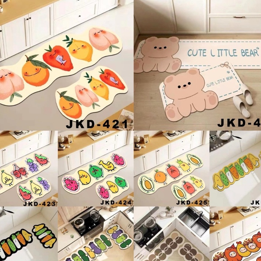 KI3 KESET DAPUR LEMBUT 2in1 1set isi 2ANTI SLIP  Happyonshop