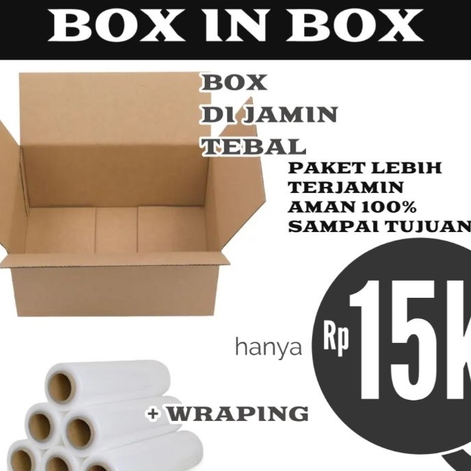 

berkualitas Paket Packing Wraping Box in box lebih aman 1